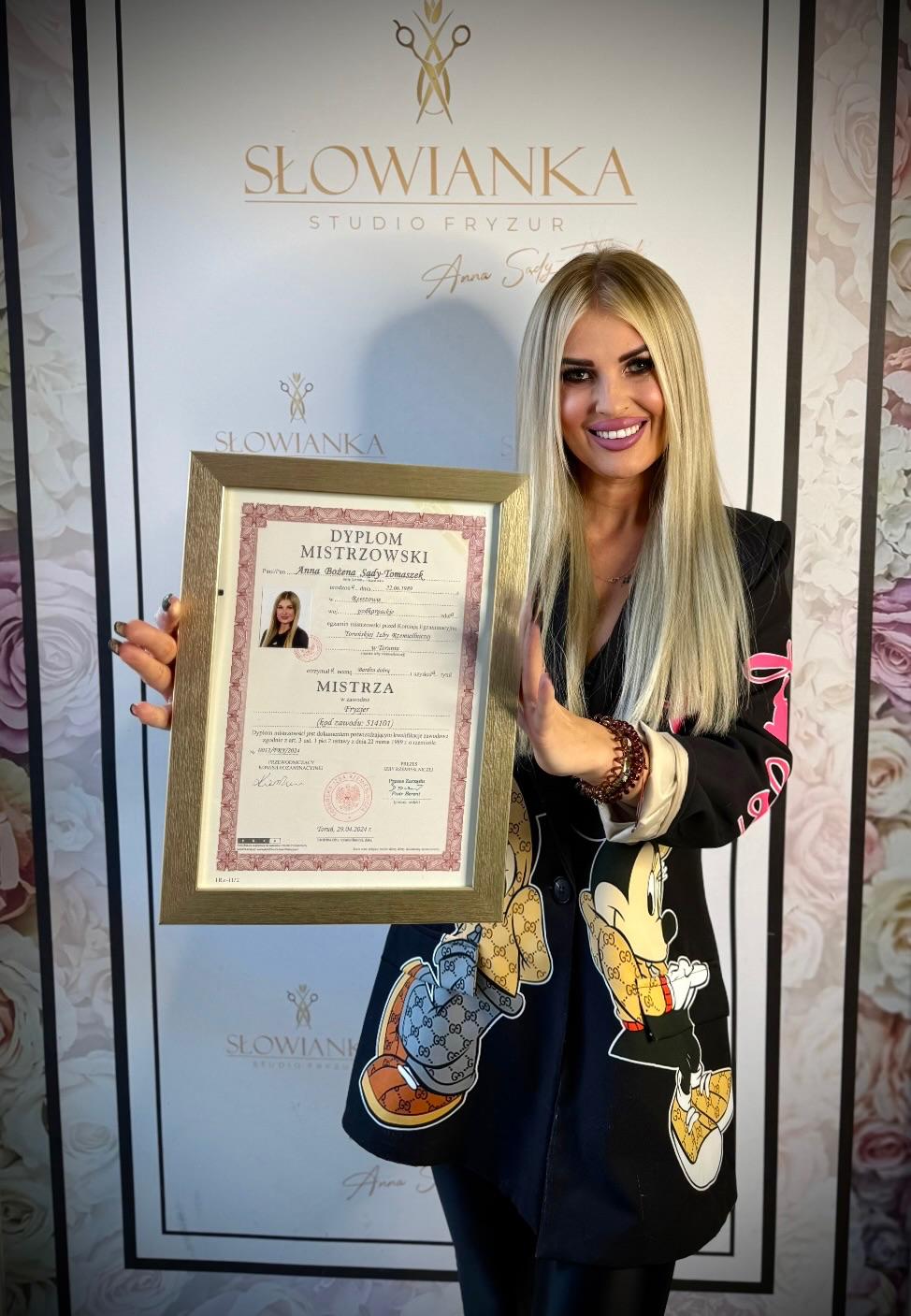 Certyfikat Anna Sądy-Tomaszek